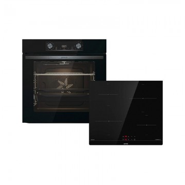 Gorenje BOS6737E06BG + GI6401BSC Φούρνος άνω Πάγκου 77lt με Επαγωγικές Εστίες